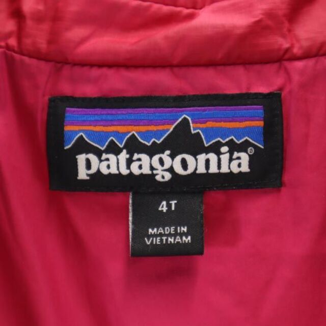 patagonia(パタゴニア)のパタゴニア キルティング ジャケット 4T ピンク patagonia 中綿 アウトドア キッズ 【中古】  【221217】 キッズ/ベビー/マタニティのキッズ服女の子用(90cm~)(ジャケット/上着)の商品写真