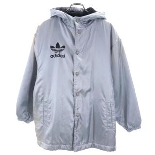 アディダス トレフォイルロゴ フーデッド 中綿ジャケット 140 シルバー系 adidas 裏ボア キッズ 【中古】 【221222】 アディダス フーデッド トレフォイルロゴ 中綿ジャケット XS ネイビー系 adidas 3ライン レディース 【221125】