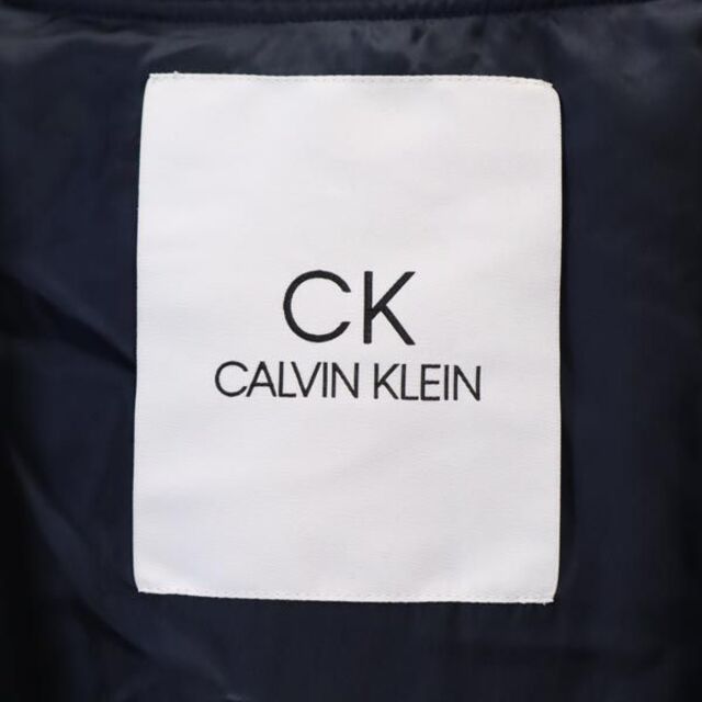 カルバンクライン ランナー付き　ハイネック ステンカラー コート 34 ネイビー Calvin Klein メンズ   【221217】 7