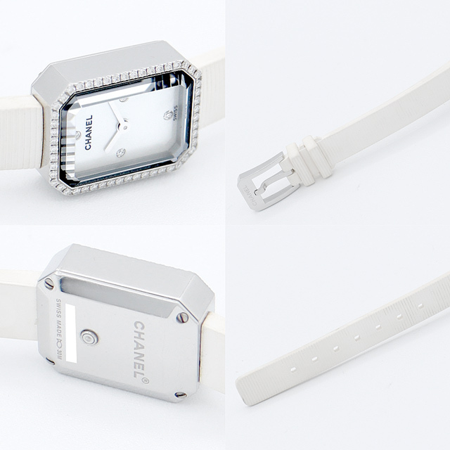 CHANEL - 電池交換済 CHANEL シャネル プルミエール H2433 白 CHANEL - 電池交換済 CHANEL シャネル プルミエール H2433 白