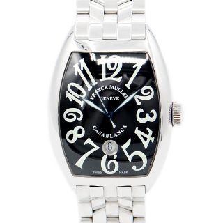 フランクミュラー(FRANCK MULLER)のFRANCK MULLER フランクミュラー カサブランカ 8880CDT デイト 黒 ブラック SS ステンレス メンズ 自動巻き【6ヶ月保証】【中古】【腕時計】(腕時計(アナログ))