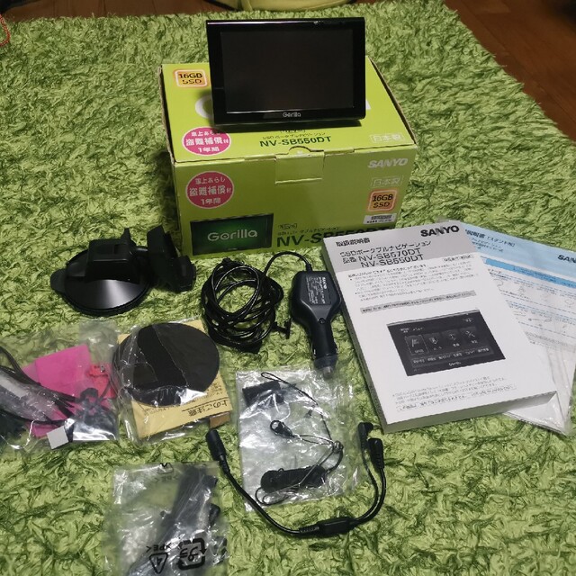 Gorilla SSDポータブルナビゲーションNV-SB550DTの通販 by マサ's shop｜ラクマ