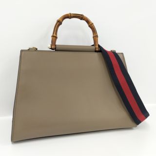 グッチ(Gucci)のGUCCI 2WAYショルダーバッグ ニムフェア シェリーライン バンブー(その他)