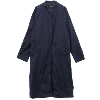 ユナイテッドアローズ グリーンレーベルリラクシング ナイロンジップコート 38 ブラック UNITED ARROWS レディース 【中古】  【221220】(ロングコート)