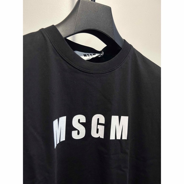 新品・XS】MSGM/Tシャツワンピース/ブラック/-