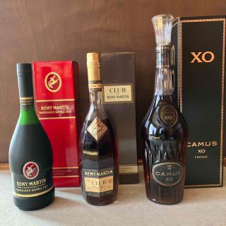 マーティン(Martin)のCAMUS COGNAC XO/Remy Martin ブランデー3本セット(ブランデー)