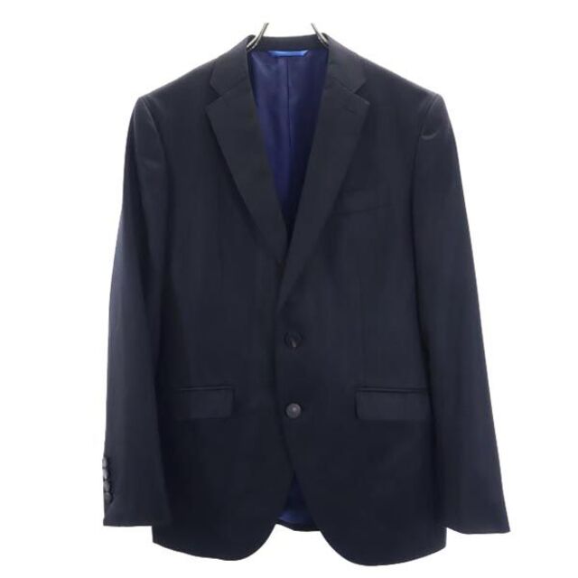 ランバンオンブルー スーツ 上下 セットアップ 48 ブラック LANVIN en Bleu テーラードジャケット スラックス メンズ   【221219】