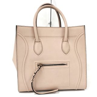 セリーヌ(celine)のCELINE スモール スクエア ラゲージ ファントム トートバッグ レザー(トートバッグ)