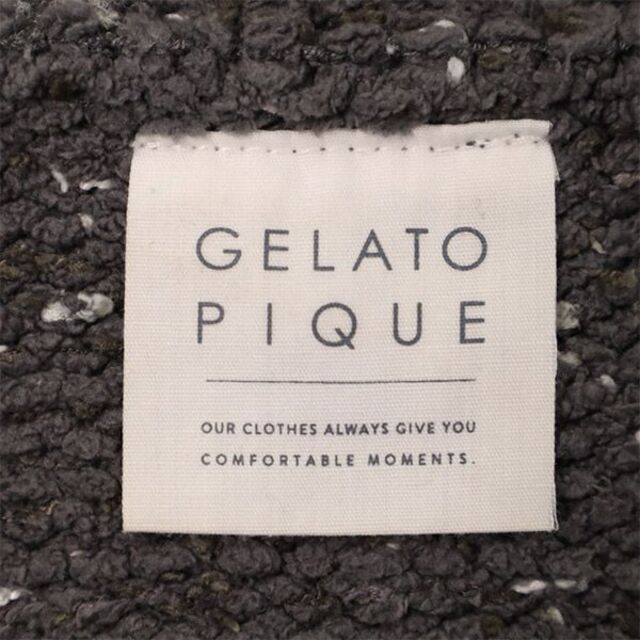gelato pique - ジェラートピケ ニットカーディガン F グレー gelato pique - ジェラートピケ ニットカーディガン F グレー