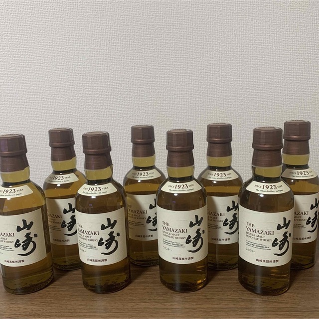 サントリーシングルモルトウイスキー 山崎ミニボトル 180ml 8本セット ...