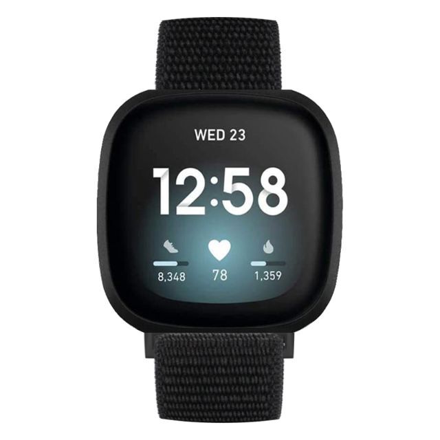 色→ブラックfitbit　フィットビット　versa3　ブラック