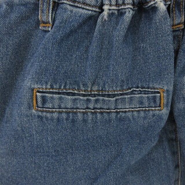 INGNI(イング)のイング デニムスカート 台形 ミニ フロントボタン コットン 薄手 無地 M 青 レディースのスカート(ミニスカート)の商品写真