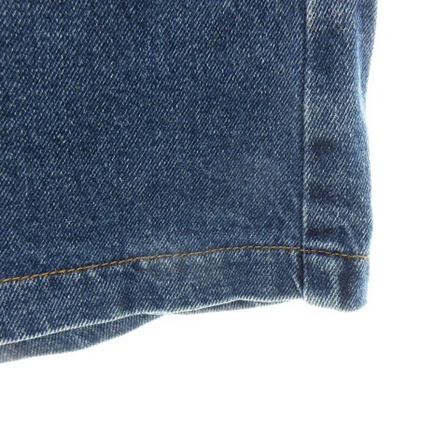 INGNI(イング)のイング デニムスカート 台形 ミニ フロントボタン コットン 薄手 無地 M 青 レディースのスカート(ミニスカート)の商品写真