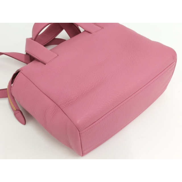 PRADA - PRADA CERVO 2WAY ショルダーバッグ レザー ピンク PRADA - PRADA CERVO 2WAY ショルダーバッグ レザー ピンク