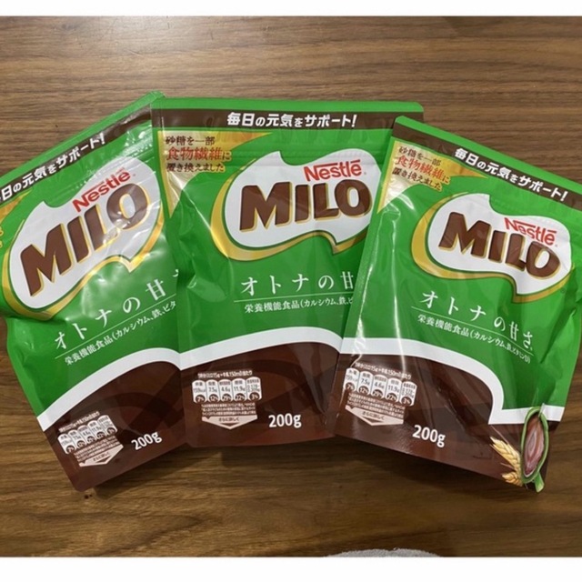 Nestle(ネスレ)のネスレ ミロ オトナの甘さ 200g ×３袋  エンタメ/ホビーのエンタメ その他(その他)の商品写真