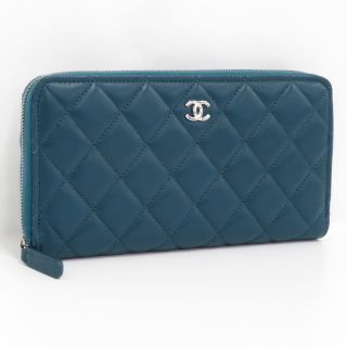 シャネル(CHANEL)のシャネル クラシック ロング ジップウォレット マトラッセ ラムスキン(財布)