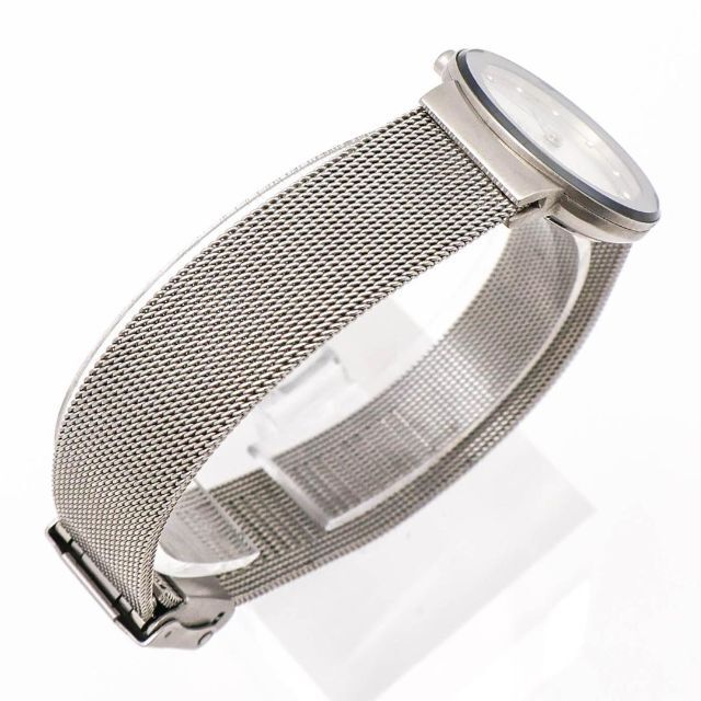 SKAGEN(スカーゲン)の《美品》SKAGEN 腕時計 シルバー ストーン 薄型 ドレスウォッチ レディースのファッション小物(腕時計)の商品写真