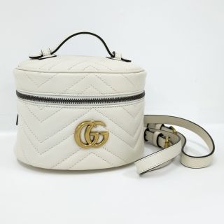 グッチ(Gucci)のGUCCI GGマーモント ミニ バックパック レザー ブラック 598594(リュック/バックパック)