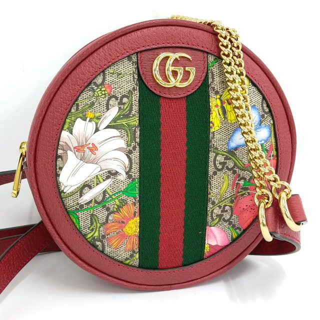 Gucci - GUCCI チェーン バックパック ミニ オフィディア GGフローラ