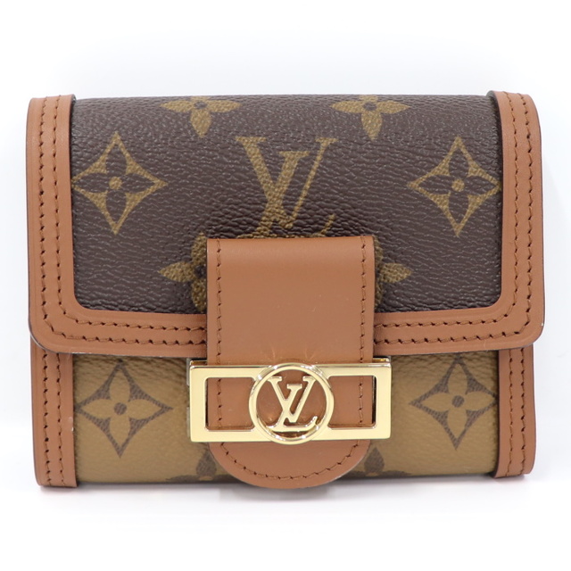 担当ym050LOUISVUITTON ポルトフォイユ ドーフィーヌ コンパクト 三つ折り財布