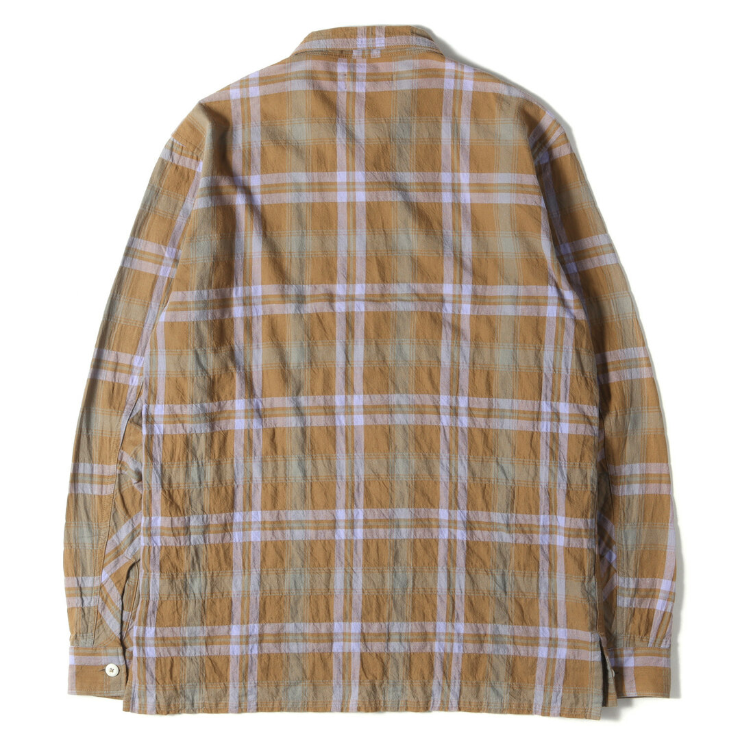 NONNATIVE ノンネイティブ シャツ サイズ:2 ジップポケット チェック ストレッチ ネルシャツ TOURIST SHIRT C/P TWILL OMBRE PLAID NN-S3211 ライトブラウン ラベンダー SOILトップス カジュアルシャツ 長袖 【メンズ】