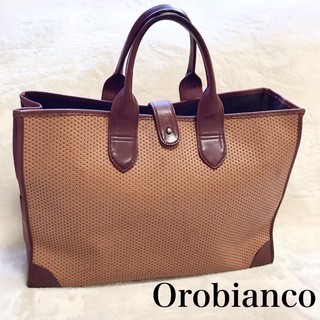 オロビアンコ(Orobianco)の希少モデル Orobianco ビジネスバッグ 大容量 トートバッグ レザー(トートバッグ)