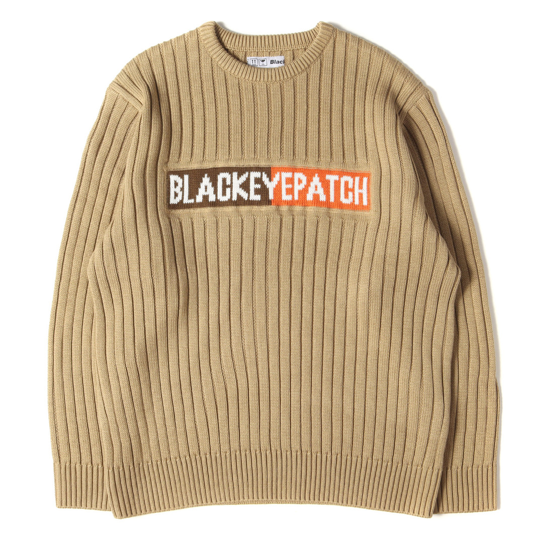 BlackEyePatch ブラックアイパッチ ニット サイズ:M 2トーン BOXロゴ