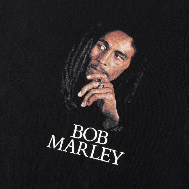 WACKO MARIA ワコマリア スウェット BOB MARLEY ボブマーリー ヘビーウェイト クルーネック スウェットシャツ HEAVY WEIGHT CREW NECK SWEAT SHIRT 22AW ブラック 黒 S トップス オフィシャルコラボ 【メンズ】【美品】