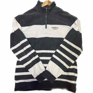 XL SUPREME LOGO TAPE STRIPE HALF ZIP