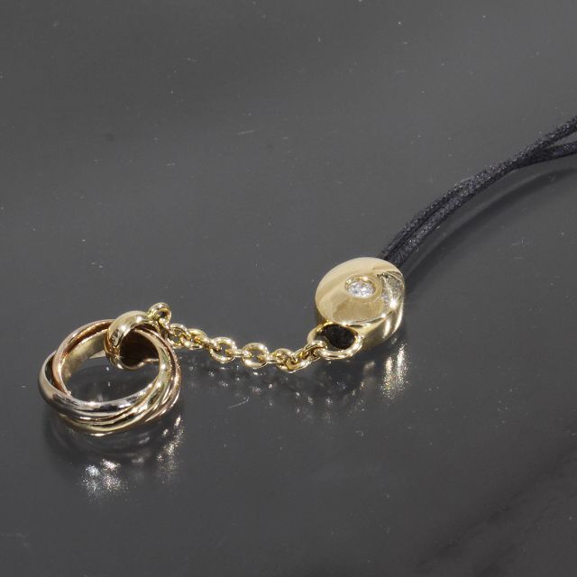 カルティエ Cartier トリニティ ダイヤ ストラップ K18 チャーム