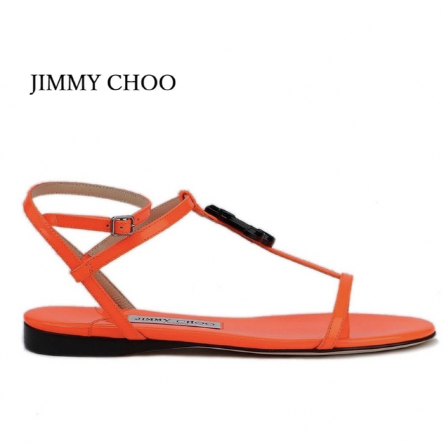 JIMMY CHOO(ジミーチュウ)の◆国内発◆【JIMMY CHOO】Alodie logo flat サンダル  レディースの靴/シューズ(サンダル)の商品写真