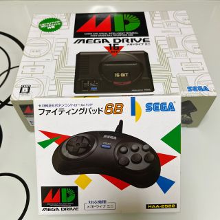 セガ(SEGA)のメガドライブミニ+追加コントローラー(家庭用ゲーム機本体)