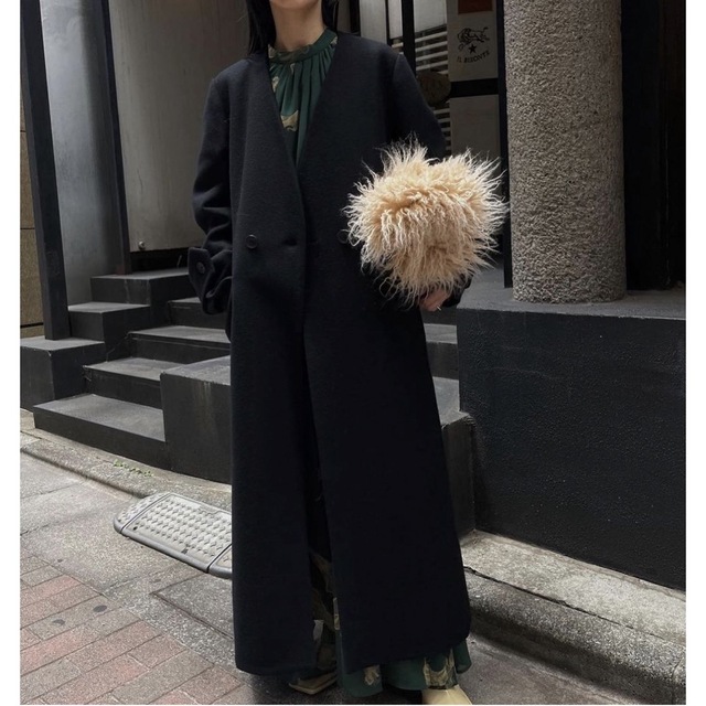 Ameri VINTAGE(アメリヴィンテージ)のUND VEST SET WOOL COAT レディースのジャケット/アウター(ロングコート)の商品写真