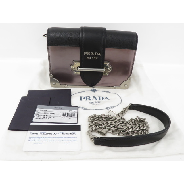 PRADA(プラダ)のPRADA チェーンショルダーバッグ CAHIER サフィアーノ レザー レディースのバッグ(ショルダーバッグ)の商品写真