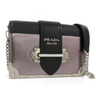 プラダ(PRADA)のPRADA チェーンショルダーバッグ CAHIER サフィアーノ レザー(ショルダーバッグ)