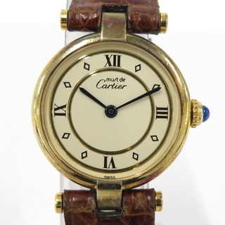 カルティエ(Cartier)のCartier マスト ヴァンドーム レディース時計 SV925 革ベルト(ベルト)