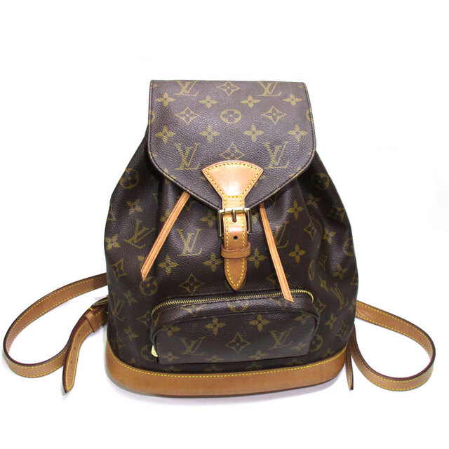 LOUIS VUITTON モンスリMM リュックサック モノグラムファスナーポケット×1内側