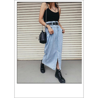 エモダ(EMODA)のclena＊denim long skirt(ロングスカート)