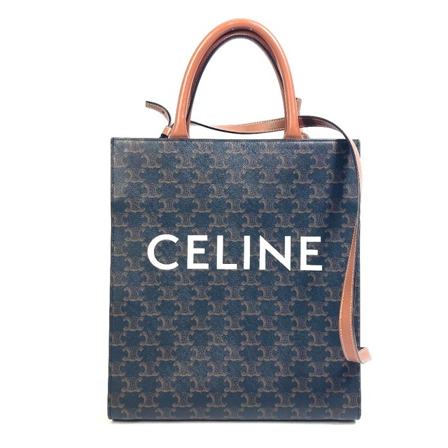 セリーヌ CELINE バーティカルカバ スモール 191542 トリオンフ 2WAY ...