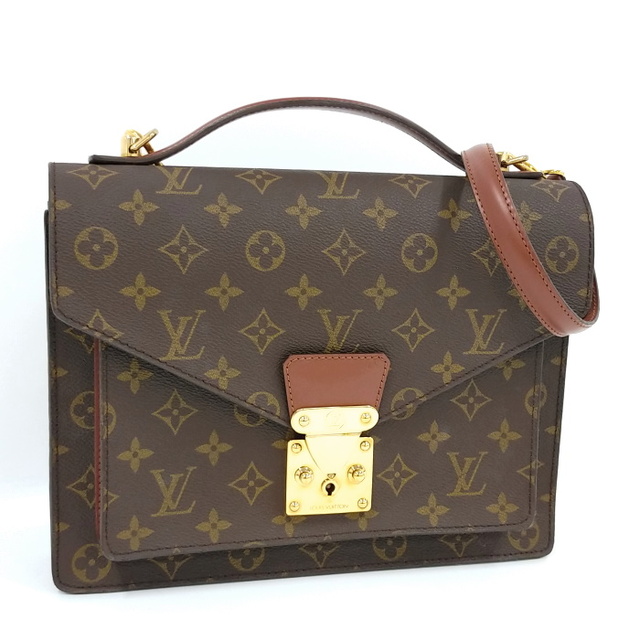 海外 正規品 LOUIS VUITTON モンソー28 2WAY ショルダーバッグ
