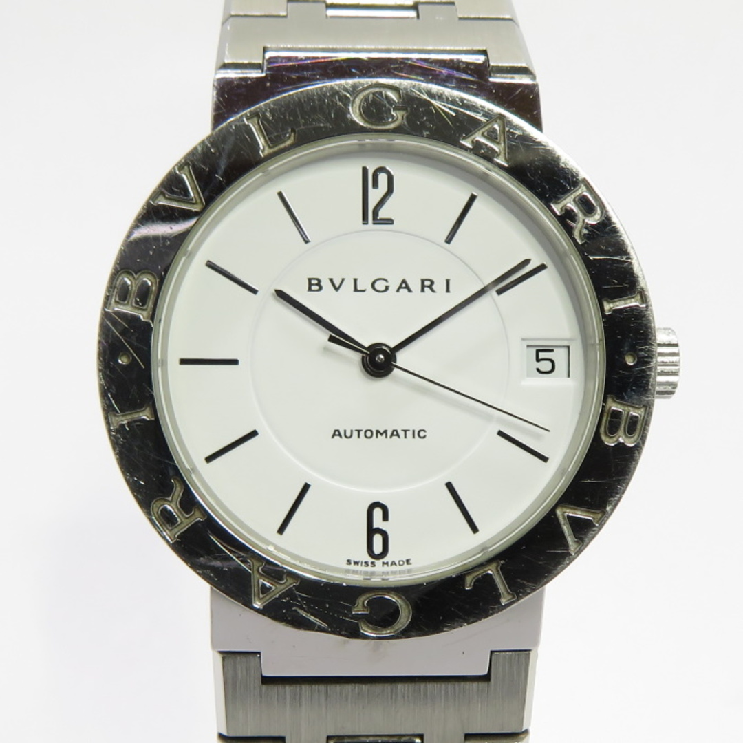 BVLGARI - BVLGARI 腕時計 ブルガリブルガリ 自動巻き SS ホワイト文字盤