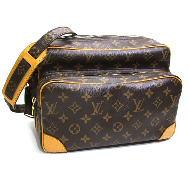 ファスナーポケット×1内側LOUIS VUITTON ナイル ショルダーバッグ モノグラム M45244