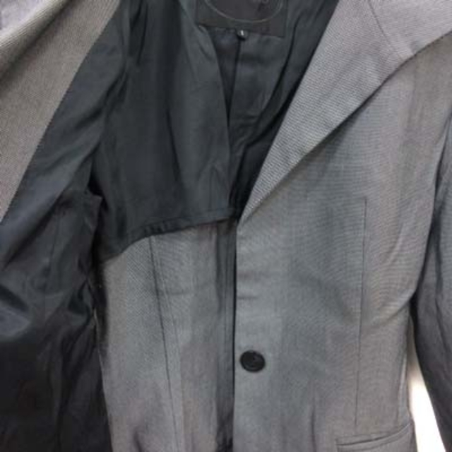 UNTITLED(アンタイトル)のアンタイトル ショールカラージャケット 背抜き 1 黒 ブラック /YI レディースのジャケット/アウター(その他)の商品写真