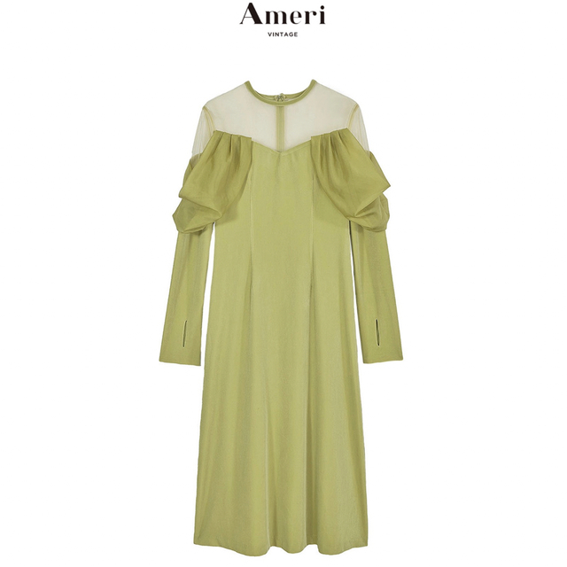 アメリヴィンテージ　UND VELOUR OFF SHOULDER DRESS