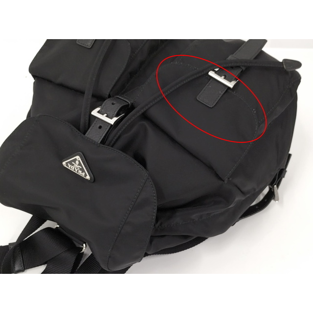 PRADA リュックサック ナイロン ブラック 1BZ811