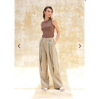 アリシアスタン(ALEXIA STAM)のalexiastam Wide Tuck Pants /ワイドタックパンツ(カジュアルパンツ)