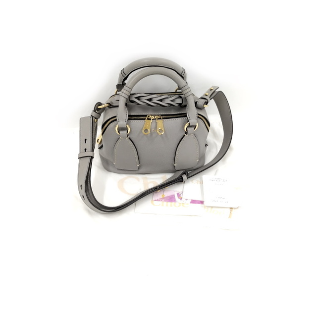 最大64%オフ! Chloe 2WAY ショルダーバッグ ダリア S レザー グレー