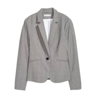 エイチアンドエム テーラードジャケット(レディース)(チェック)の