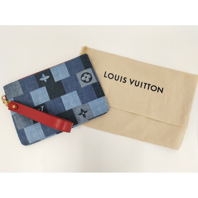 LOUIS VUITTON シティポシェット ポーチ クラッチバッグ デニム