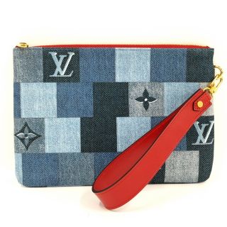 ルイヴィトン(LOUIS VUITTON)のLOUIS VUITTON シティポシェット ポーチ クラッチバッグ デニム(セカンドバッグ/クラッチバッグ)